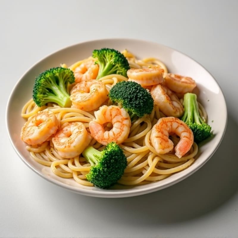 Creamy Shrimp and Broccoli Whole Wheat Penne