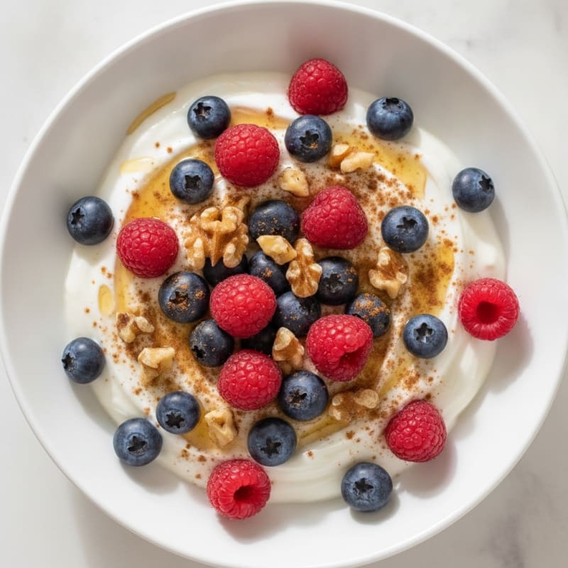 Greek Yogurt with Berries and Honey