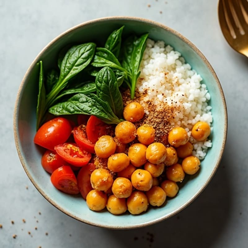 Aromatic Chickpea and Tomato Curry Bowl