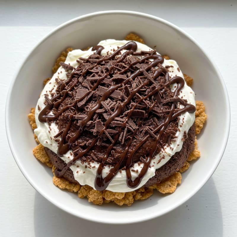 Dark Chocolate Protein Mousse with Greek Yogurt