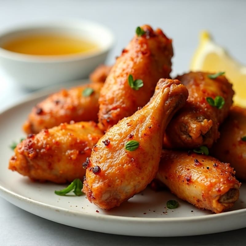 Crispy Baked Honey Garlic Chicken Wings