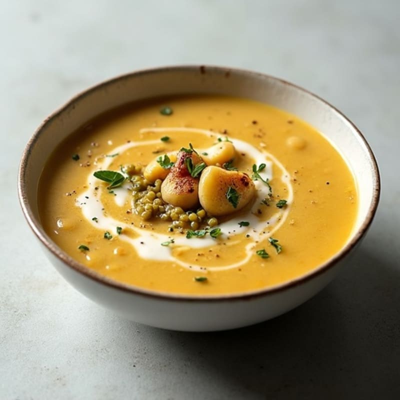 Creamy Roasted Cauliflower Potato Soup