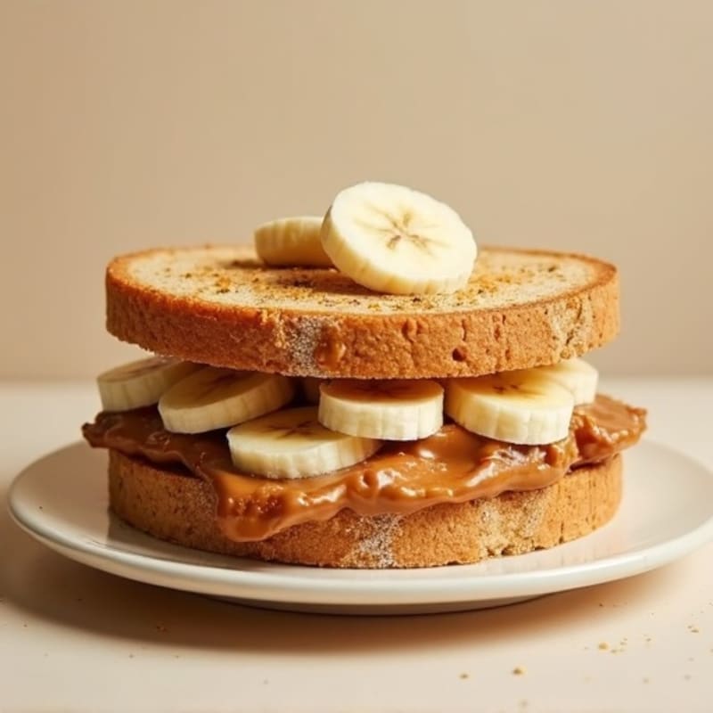 Protein-Packed Almond Butter Banana Sandwich
