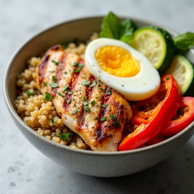 Grilled Chicken and Veggie Power Bowl