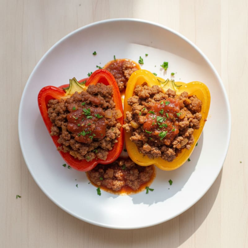 Ground Beef Stuffed Bell Peppers