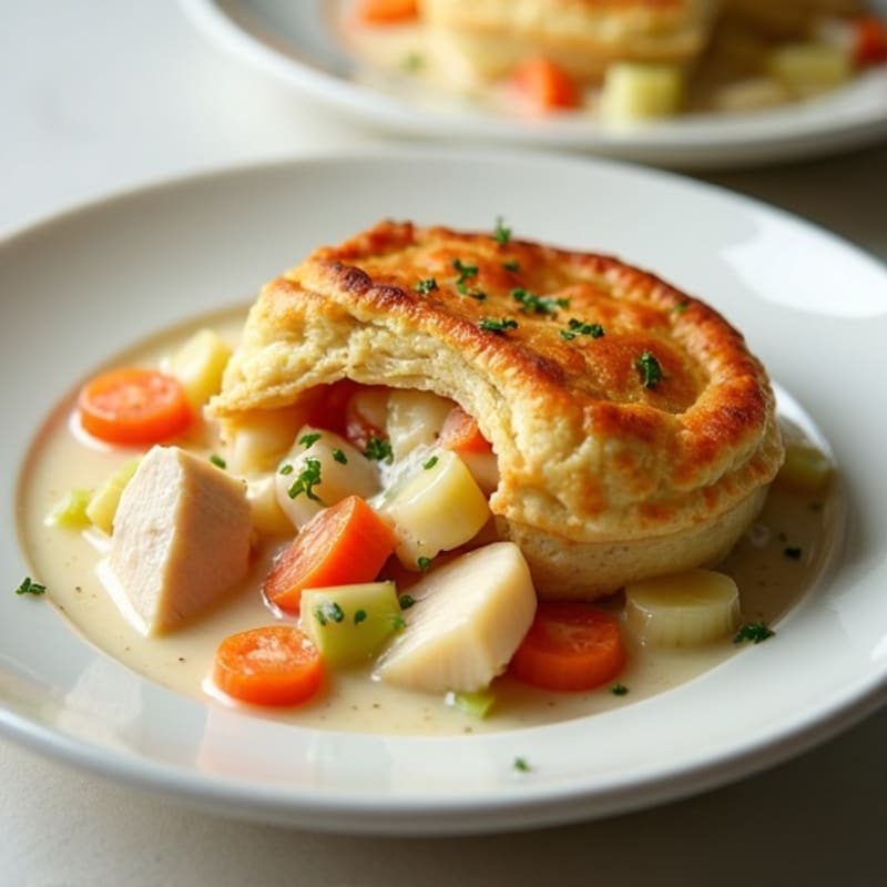 Lightened-Up Creamy Chicken and Root Vegetable Pot Pie
