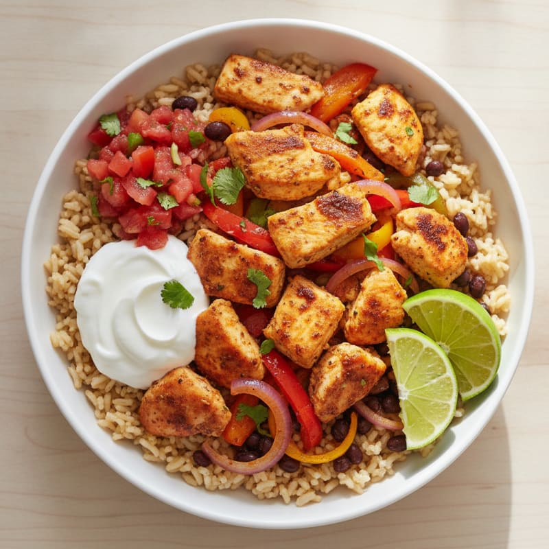Chicken Taco Rice Bowl