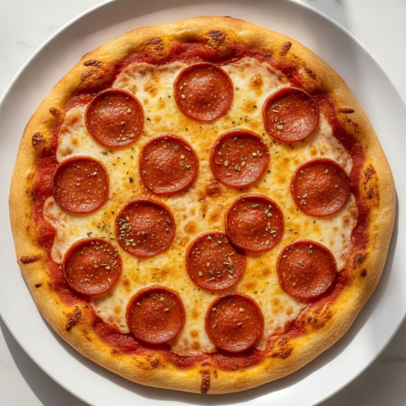 Classic Pepperoni Pizza with Mozzarella