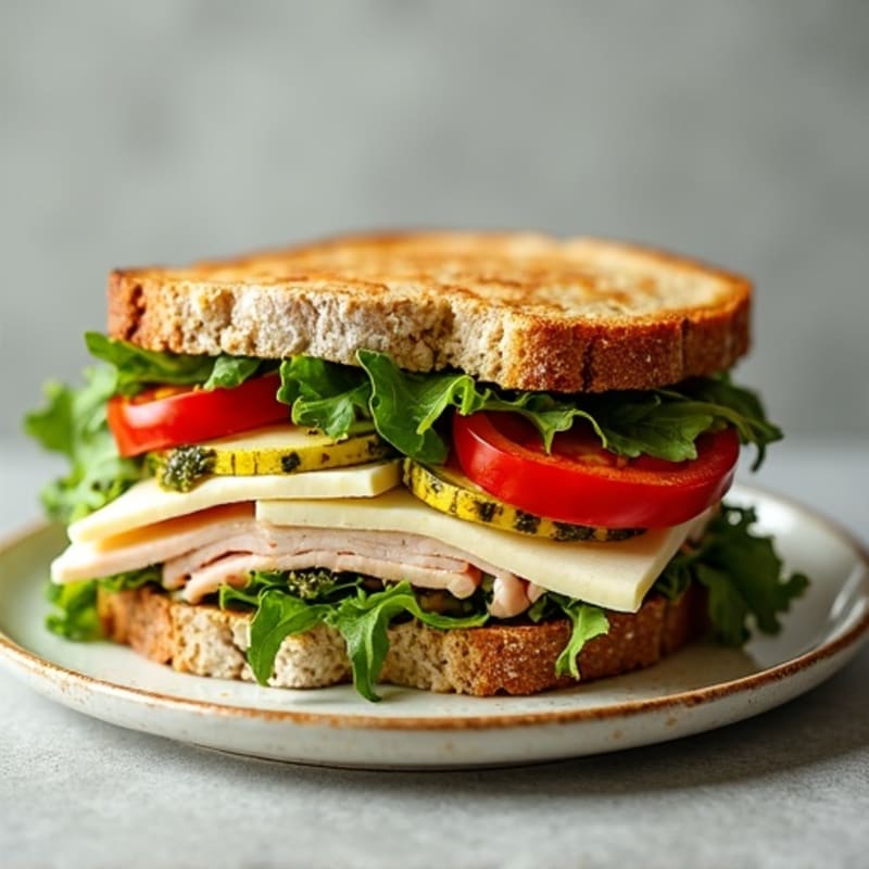 Herb-Roasted Vegetable Pesto Panini