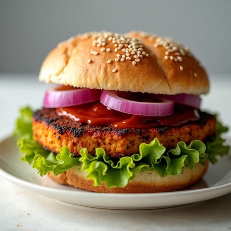 Hearty Smoky BBQ Tempeh Sandwich