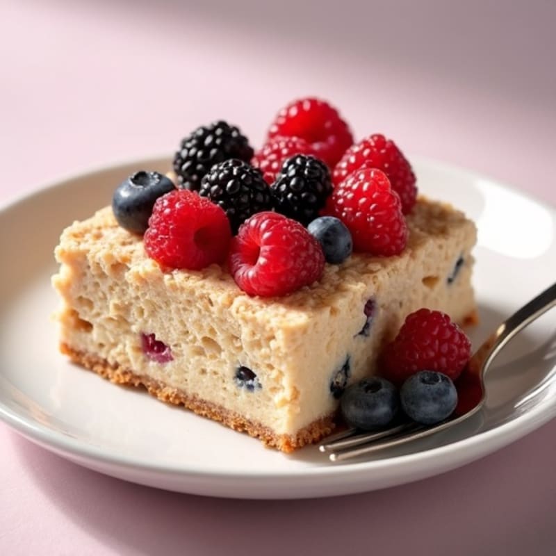 Protein-Packed Vanilla Cream Berry Bake