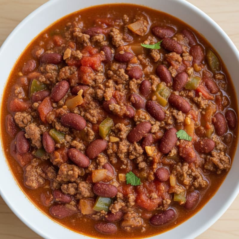 Tender Slow Cooker Beef Chili