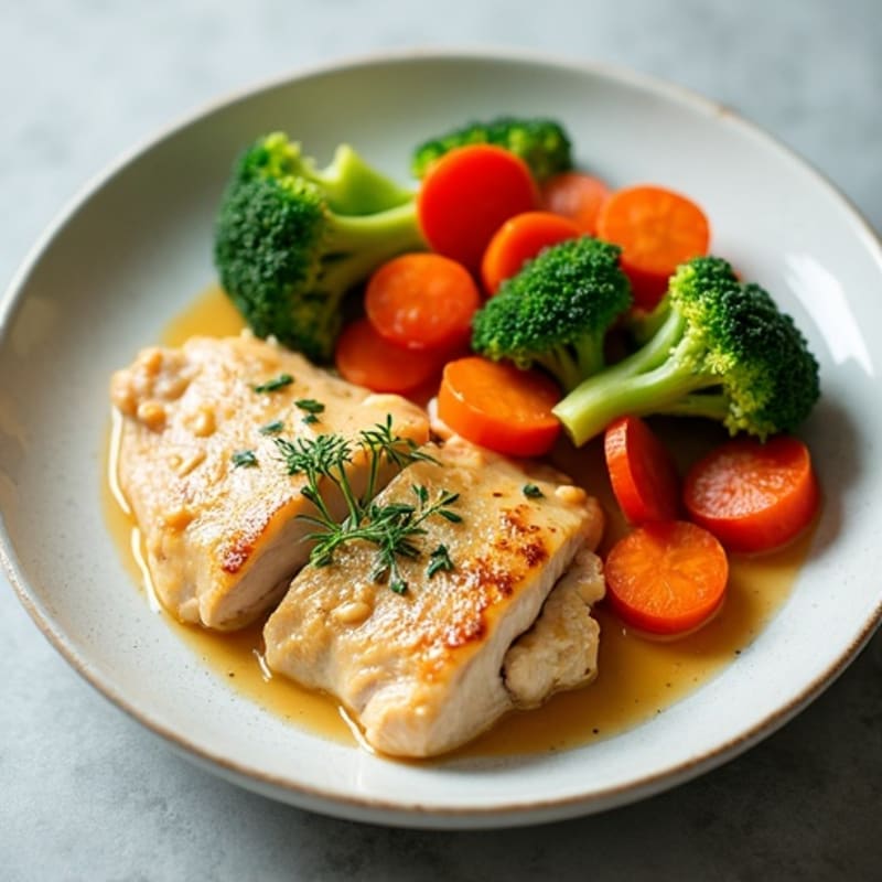 Creamy Coconut Lemongrass Chicken with Simmered Vegetables