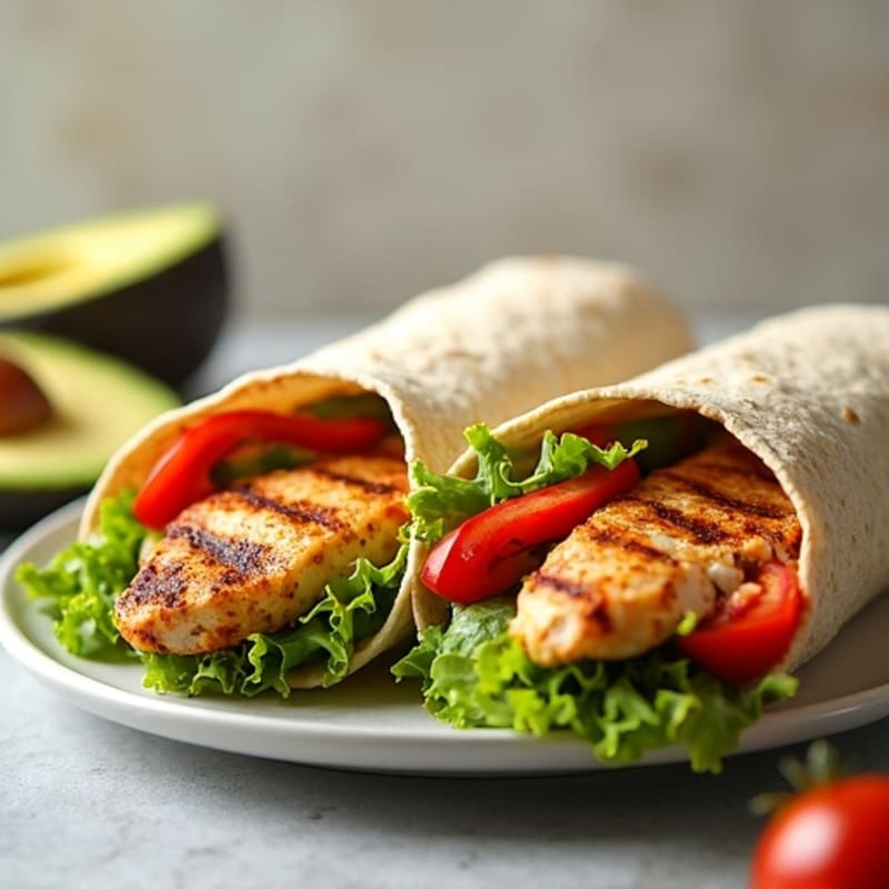 Grilled Chicken Fresh Veggie Wrap