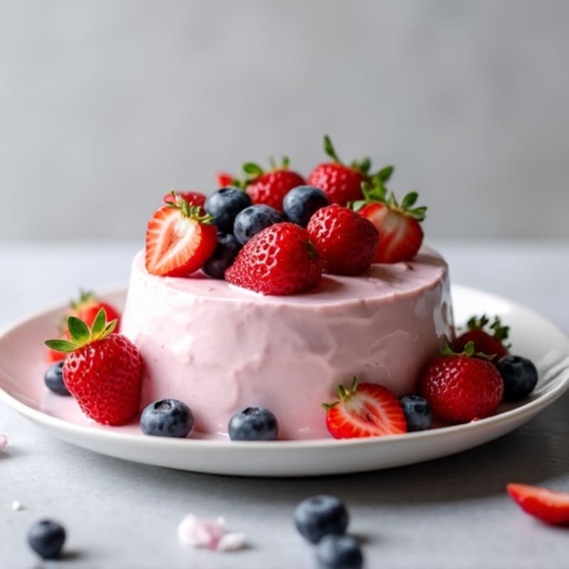 Silky Greek Yogurt Protein Mousse with Berries