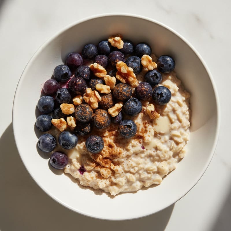 Overnight Oats with Berries and Nuts