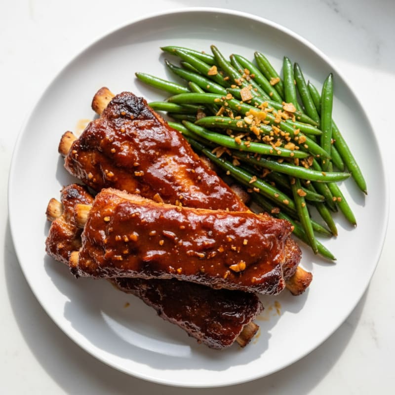 Smoky BBQ Pork Ribs with Tangy Glaze
