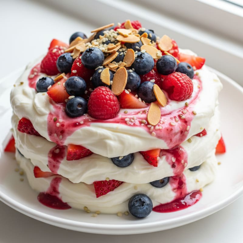 Creamy Greek Yogurt Protein Parfait with Mixed Berries