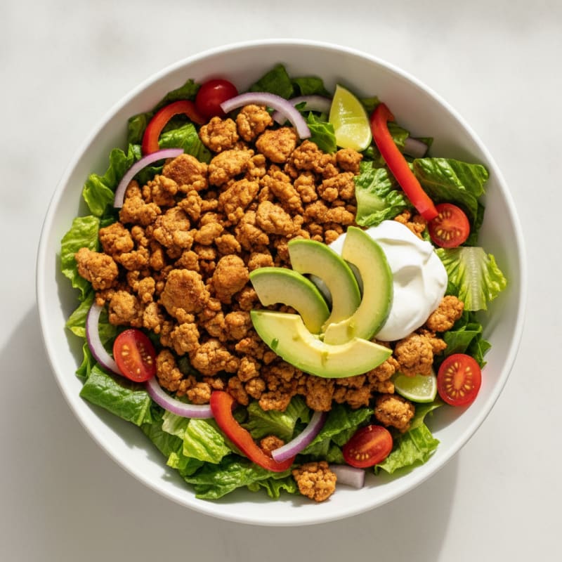 Southwest Ground Turkey Taco Salad