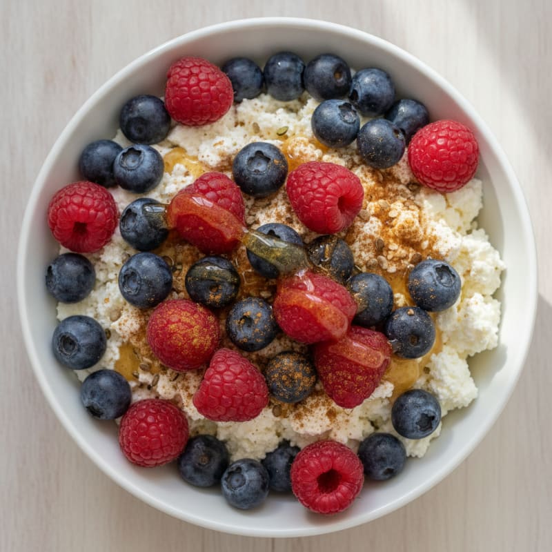 High-Protein Cottage Cheese Berry Bowl