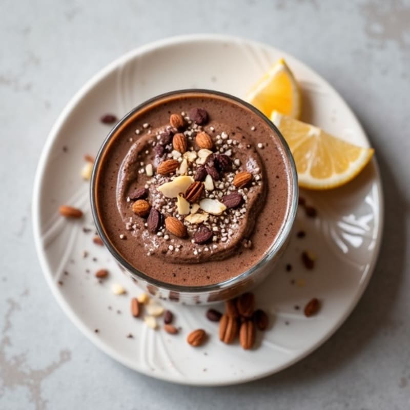 Chocolate Protein Pudding with Chia Seeds