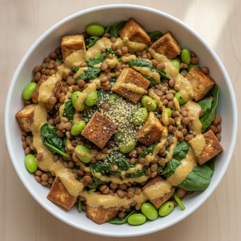 Lentil and Vegetable Protein Bowl