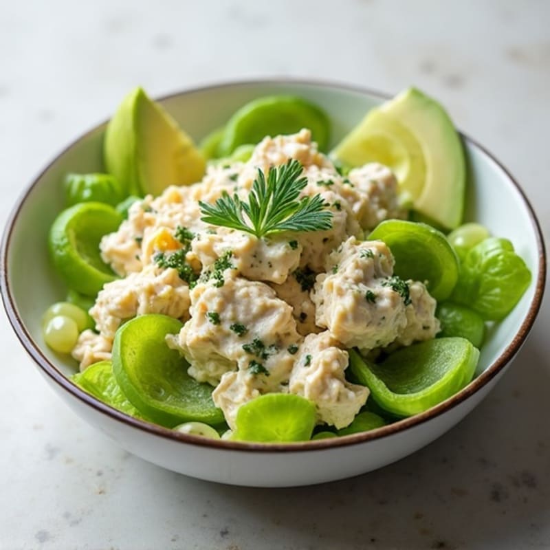 Creamy Herb Chicken Salad with Crunchy Celery