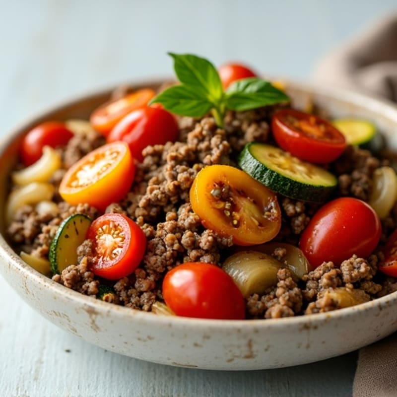 Lean Ground Beef and Veggie Skillet