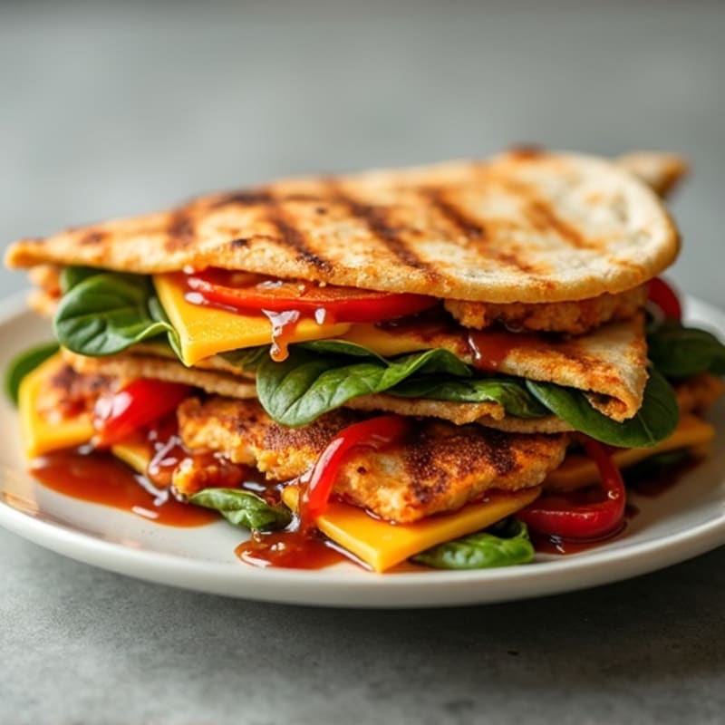 Crispy Lean BBQ Chicken Quesadilla