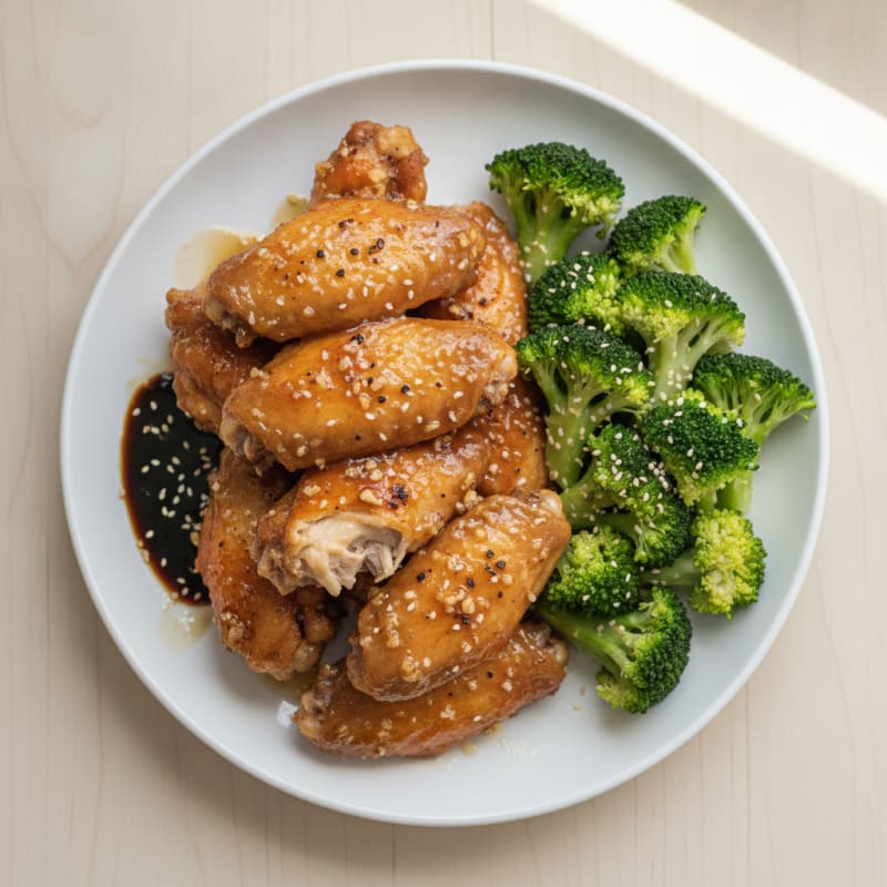 Honey-Garlic Glazed Chicken Wings