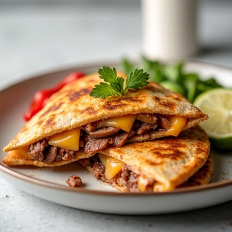 Lean Steak and Cheesy Whole Wheat Quesadillas
