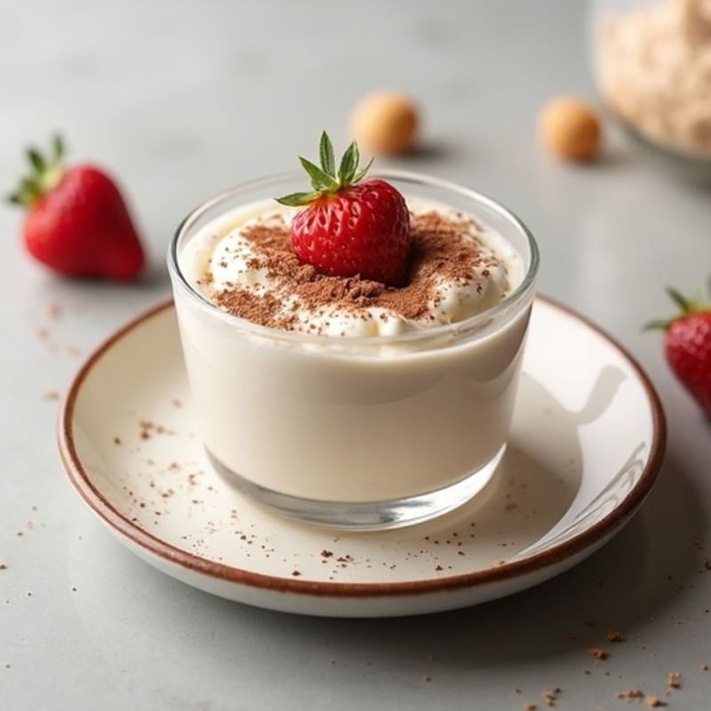 Creamy Greek Yogurt Protein Mousse with Cocoa and Peanut Butter