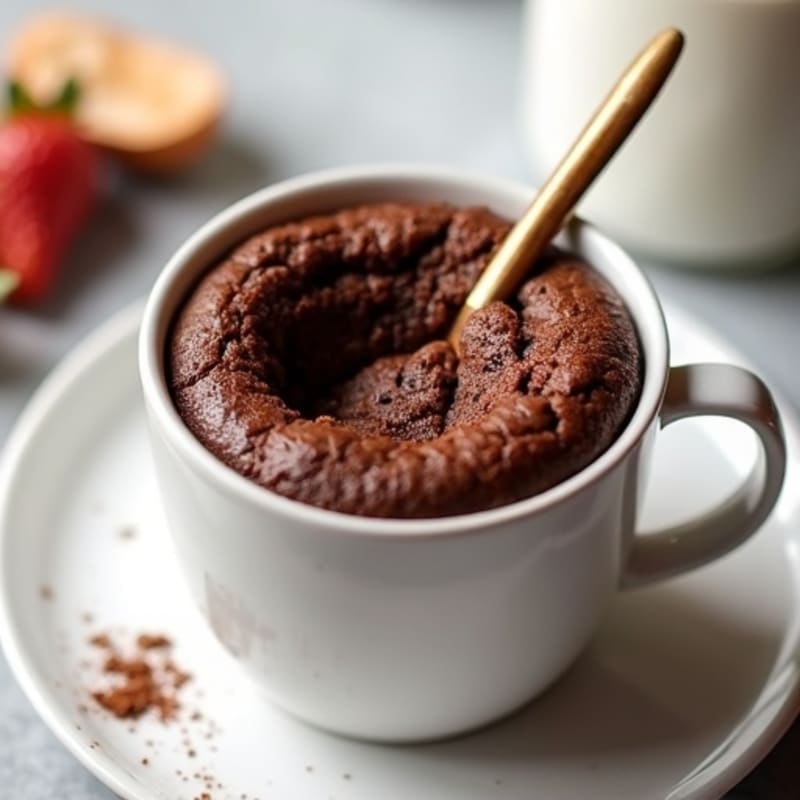 Fudgy Chocolate Protein Mug Cake