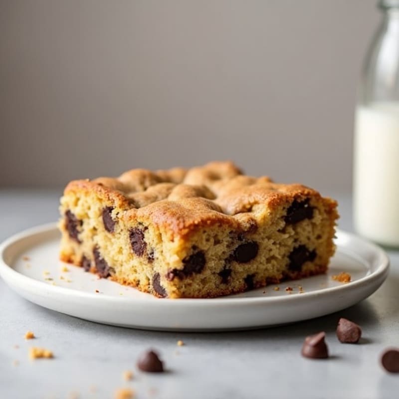 Protein-Packed Almond Flour Chocolate Chip Cookie Cake