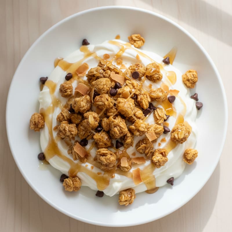 Coconut Greek Yogurt Bowl with Honey Granola