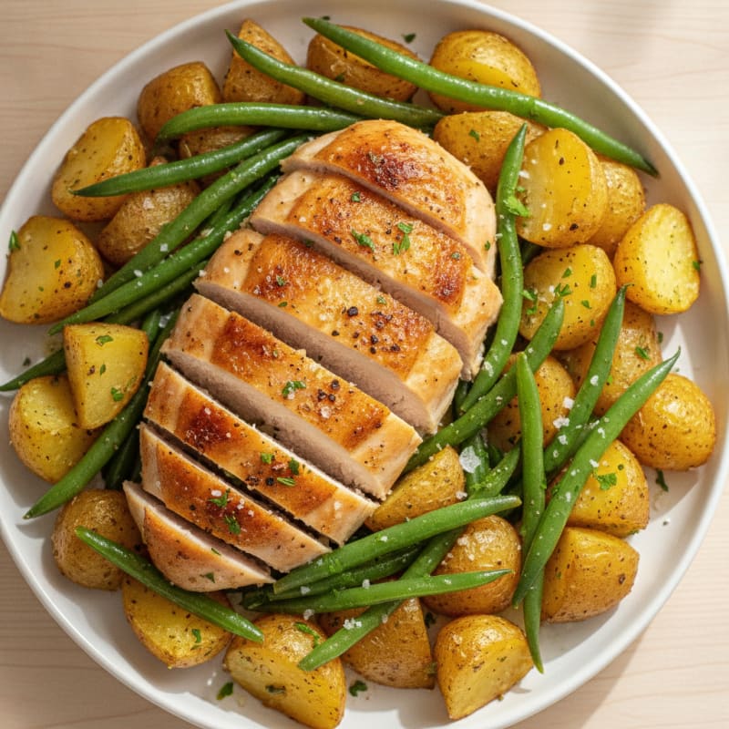 Lemon Herb Roasted Chicken and Potatoes