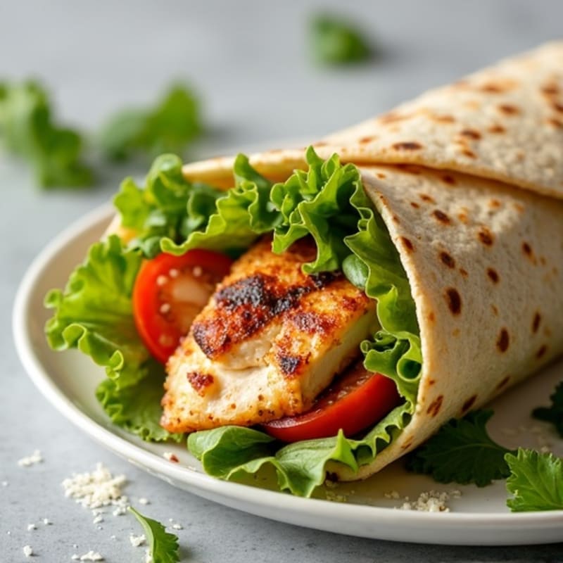 Crispy Greek Yogurt Chicken Caesar Wrap