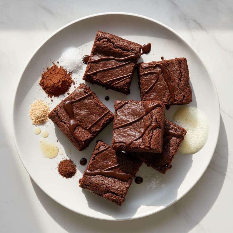 Intense Dark Chocolate Protein Brownies