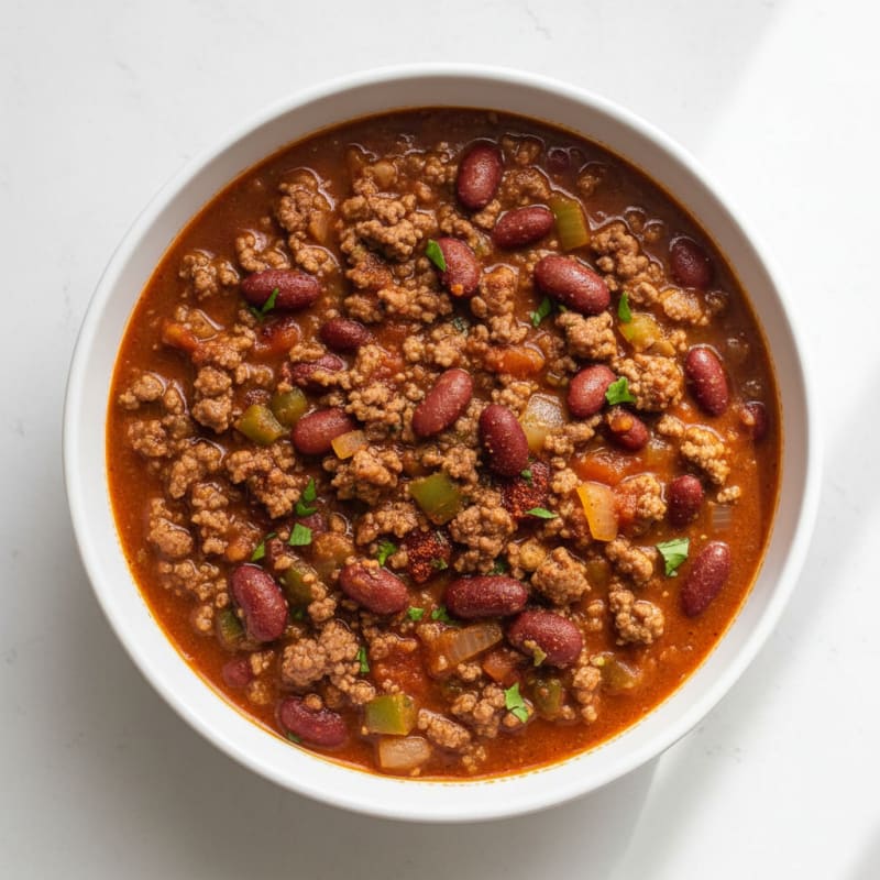Slow Cooker Hearty Beef and Bean Chili