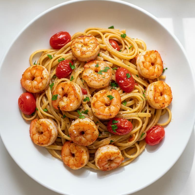 Spicy Calabrian Chili Shrimp Linguine