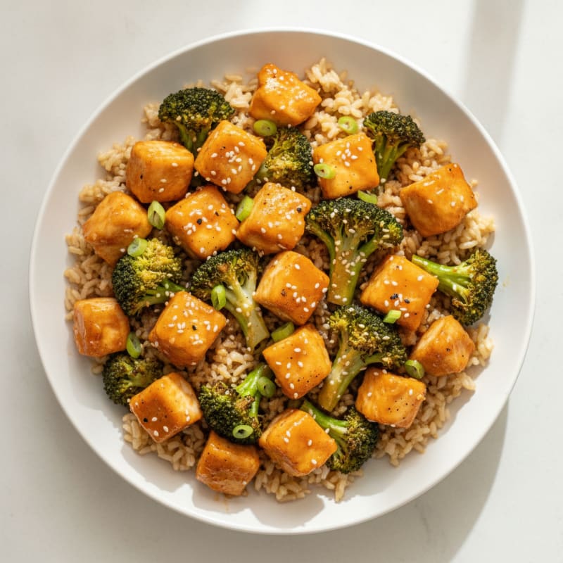 Baked Orange Chicken with Broccoli