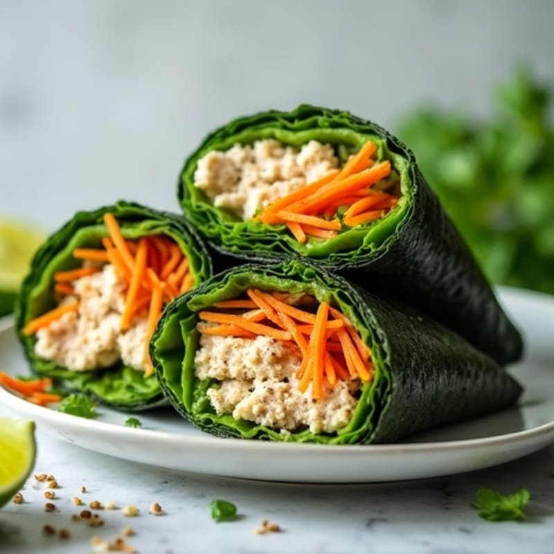 Fresh Tuna and Avocado Nori Wraps