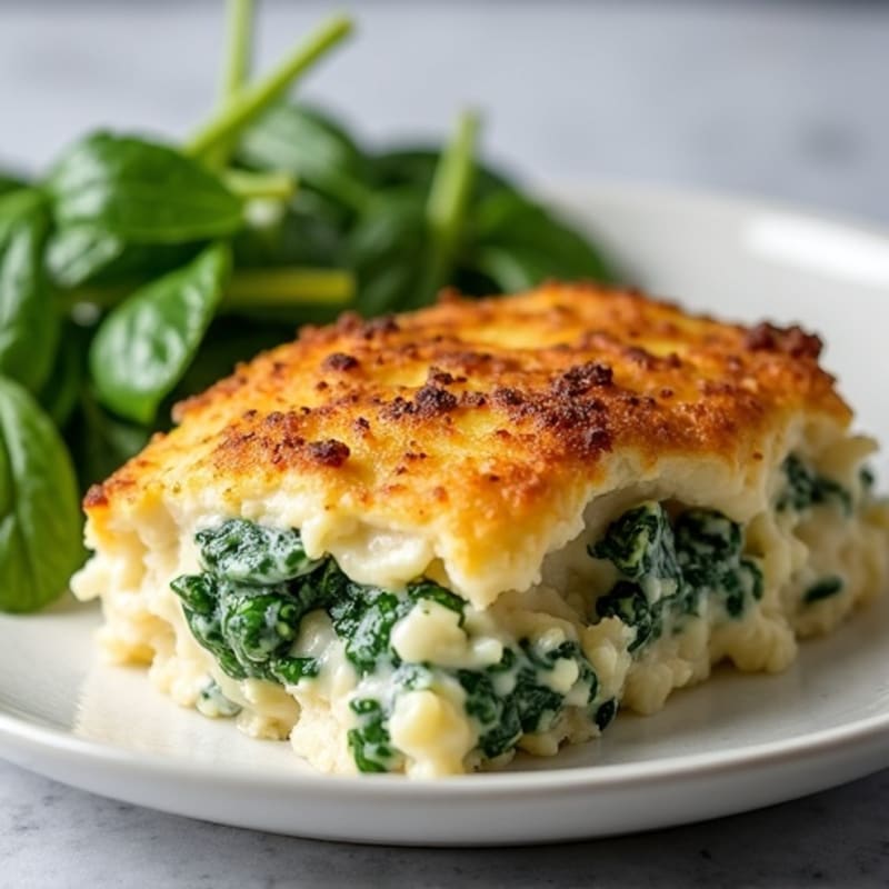 Creamy Spinach Artichoke Chicken Bake