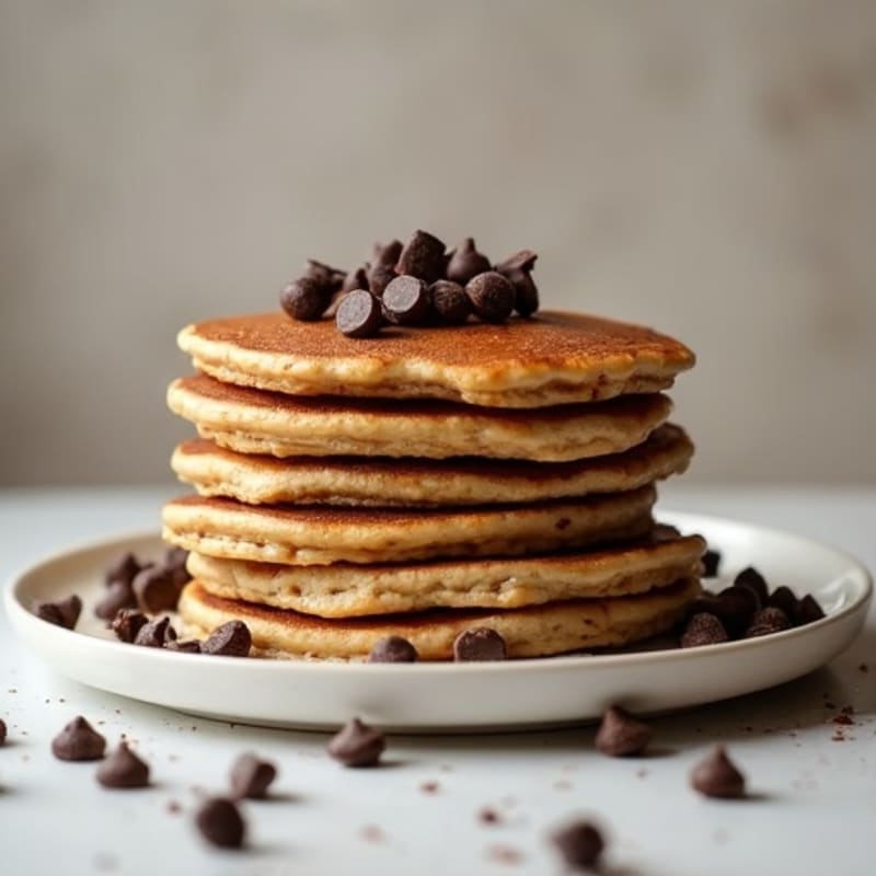Fluffy Whole Wheat Chocolate Chip Pancakes