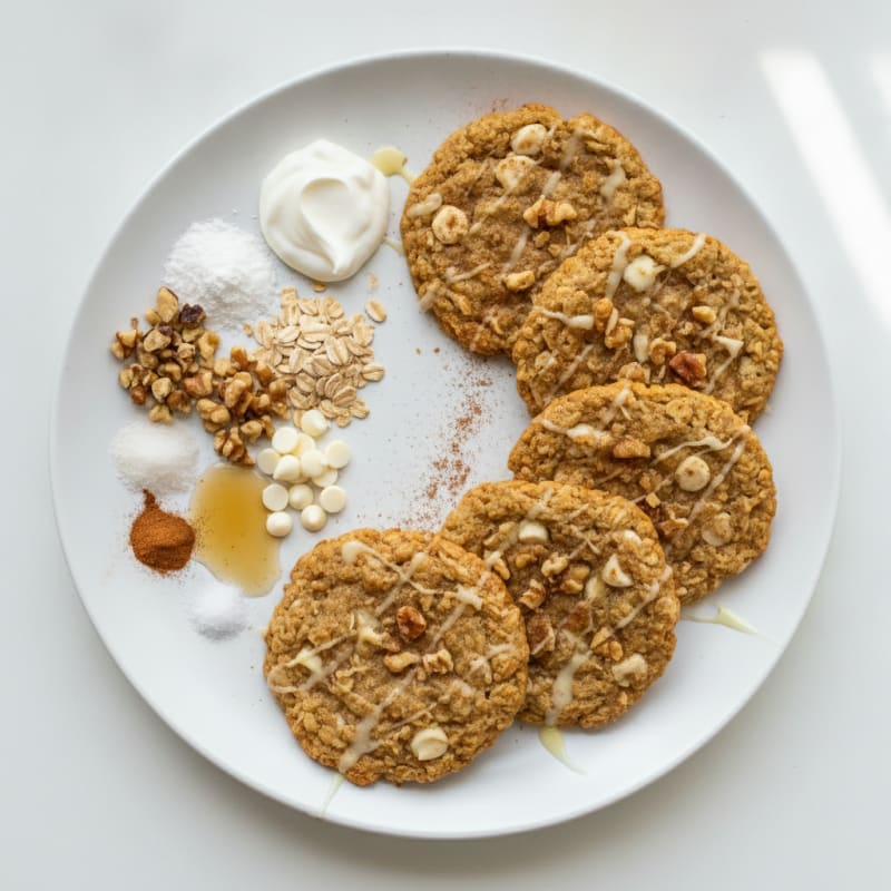 Cinnamon Coconut White Chocolate Oatmeal Cookies