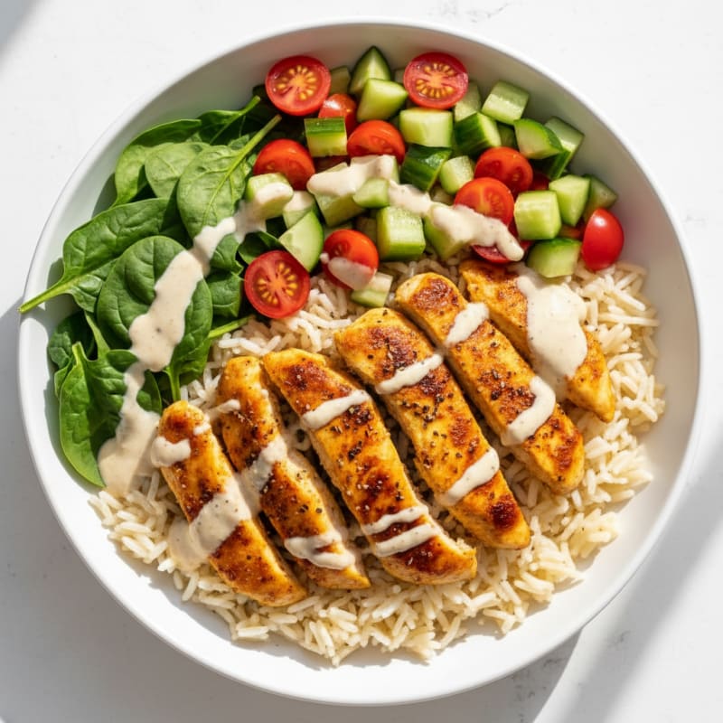 Chicken Shawarma Rice Bowl