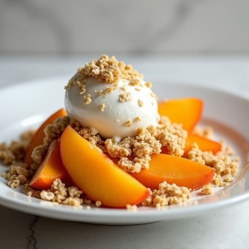 Sweet Peach Protein Crumble