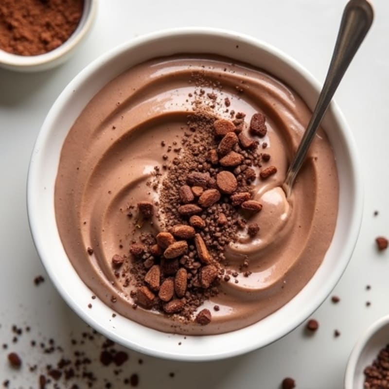Silky Chocolate Protein Pudding with Greek Yogurt