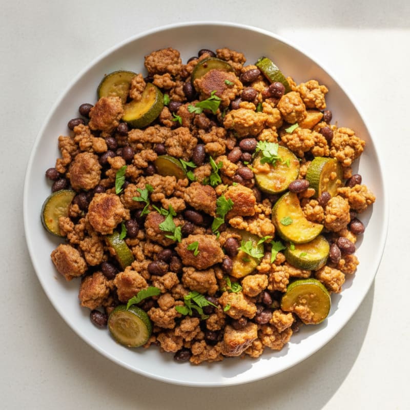 Savory Ground Turkey Skillet