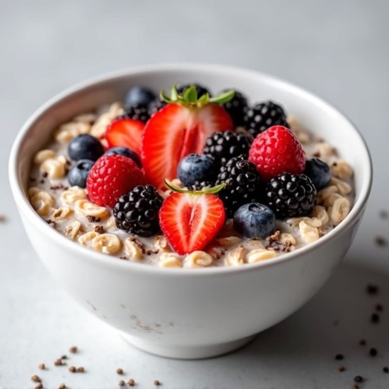 Creamy High-Protein Berry Oatmeal